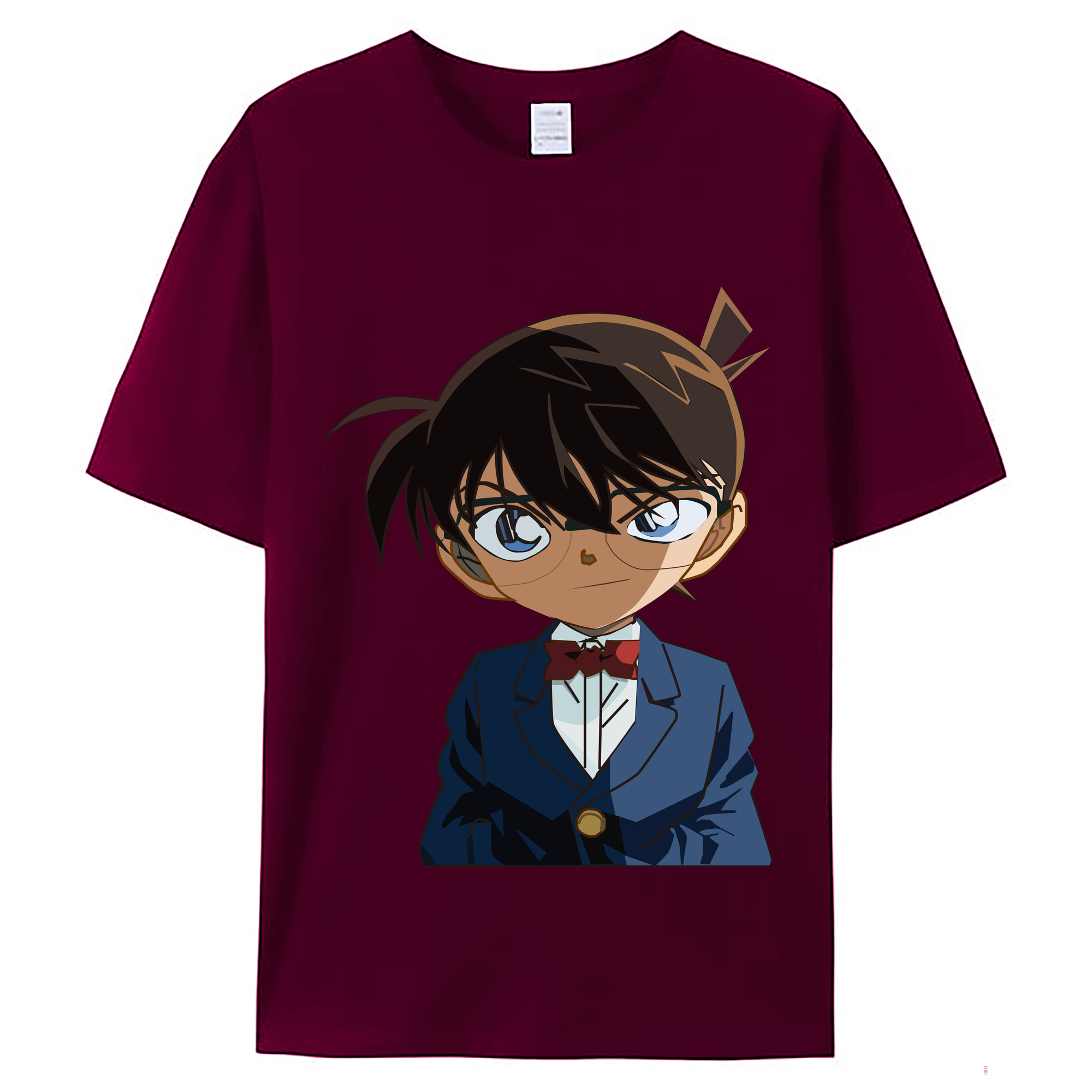 （画像用） 名探偵コナン 江戸川 コナン Detective Conan Conan Edogawa レディースカジュアルプリントTシャツ（綿100％）